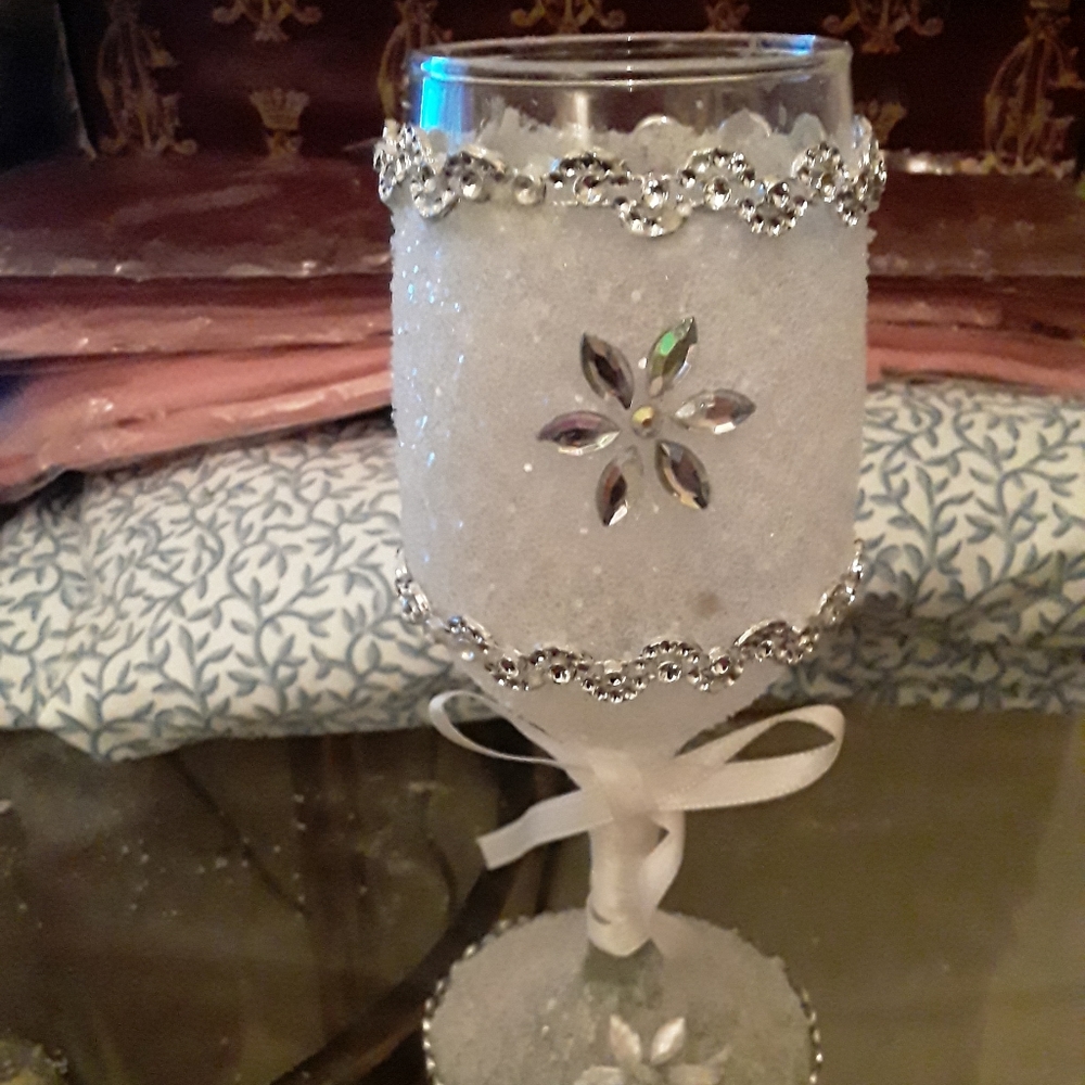 Handmade wine glass
